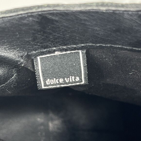 Dolce Vita Anthropologie Boho Laces Leather Boot Bootie Black Women Sz 5.5 5498 - Picture 9 of 10